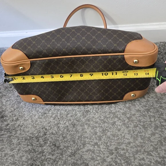 Rioni leather and coated canvas shoulder satchel, EUC - Picture 9 of 16